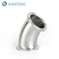 3A,DIN,SMS Sanitary Food Grade Stainless Steel Forged 45 90 Degree Clamp  welded Elbow